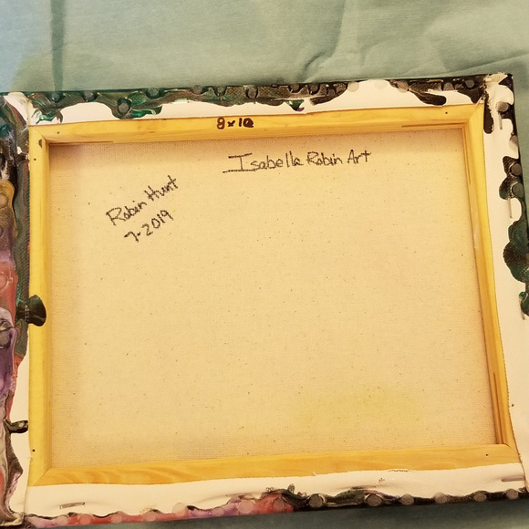 Original Painting 8x10 Acrylic Purple Black - Picture 7 of 8